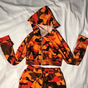 Two piece cheetah joggers set